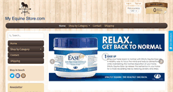 Desktop Screenshot of myequinestore.com