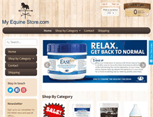 Tablet Screenshot of myequinestore.com